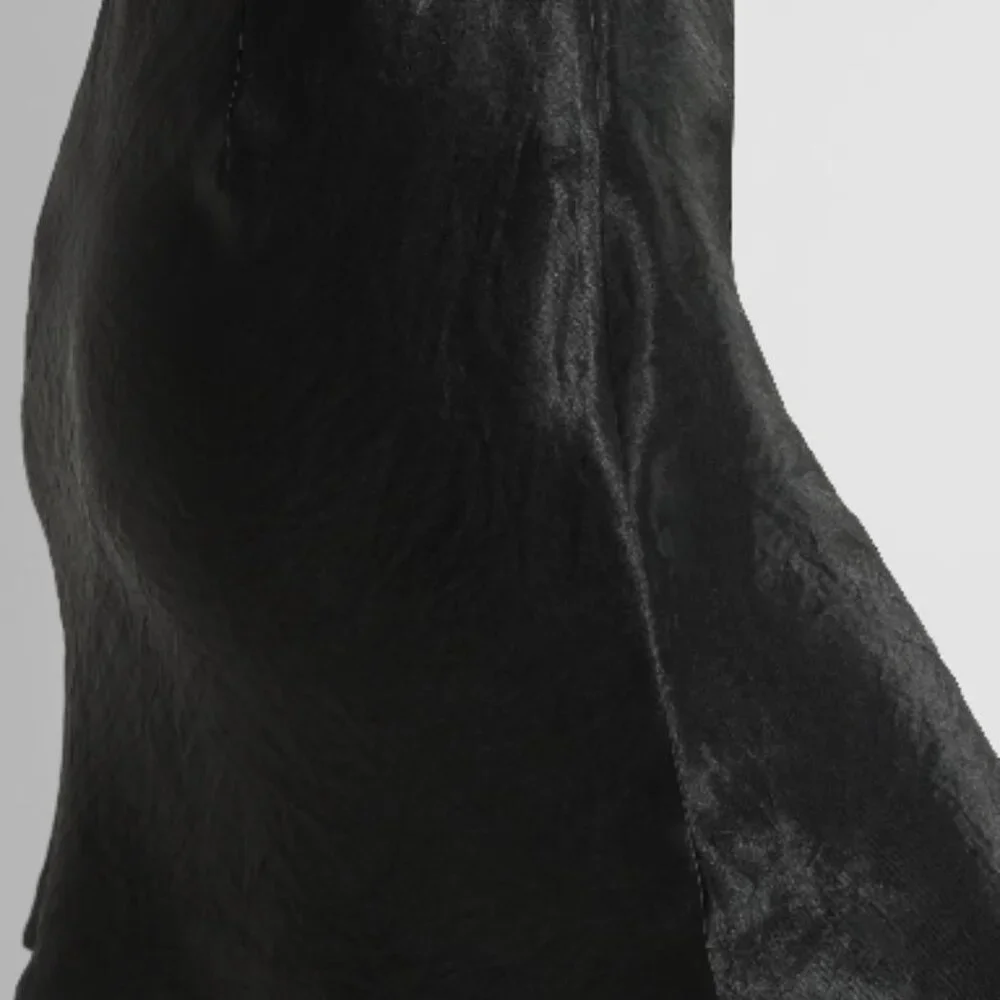 Aritzia Babaton Slip Satin Mini Skirt in Black - Picture 5 of 8